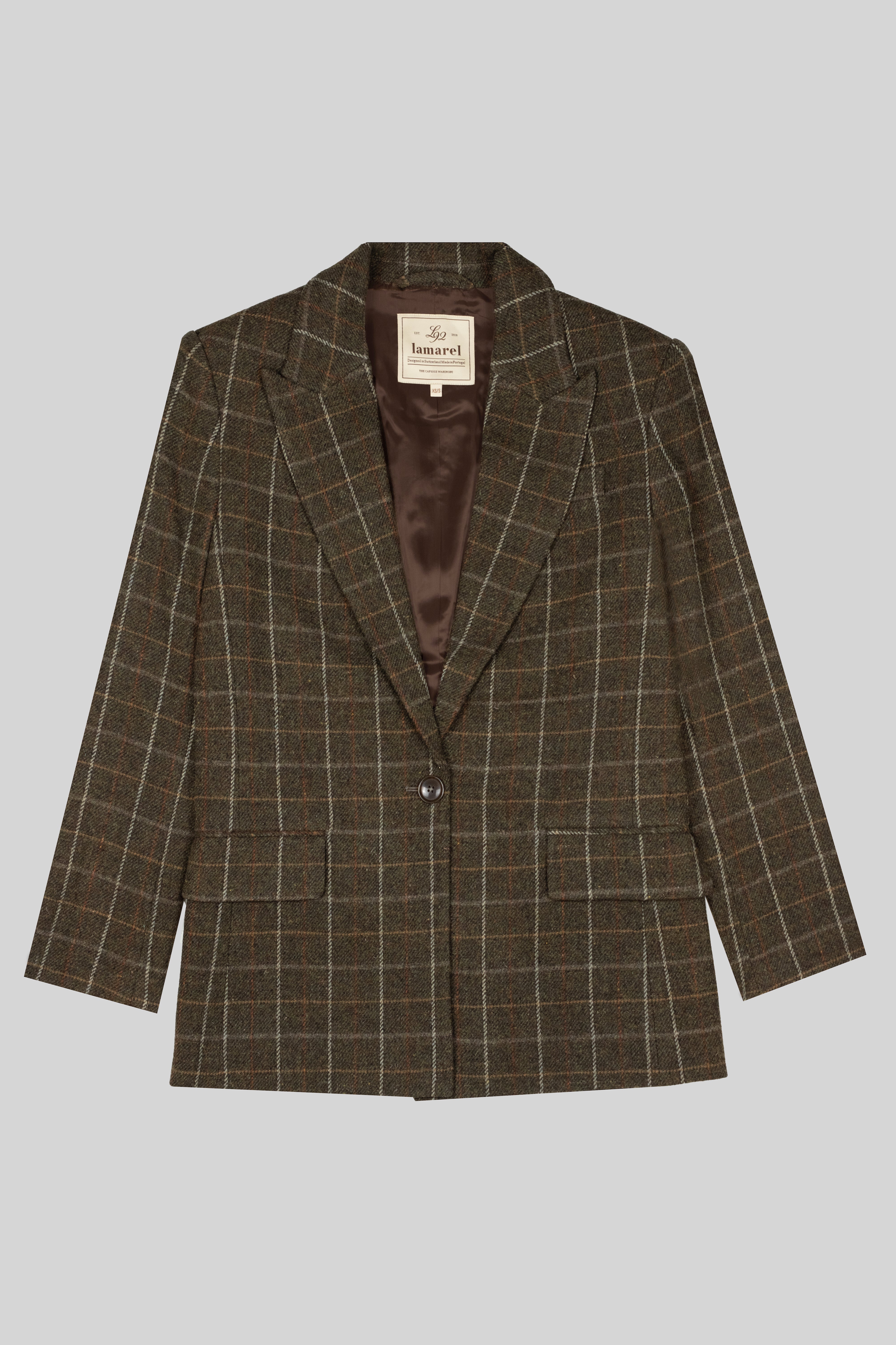CHECKED BLAZER