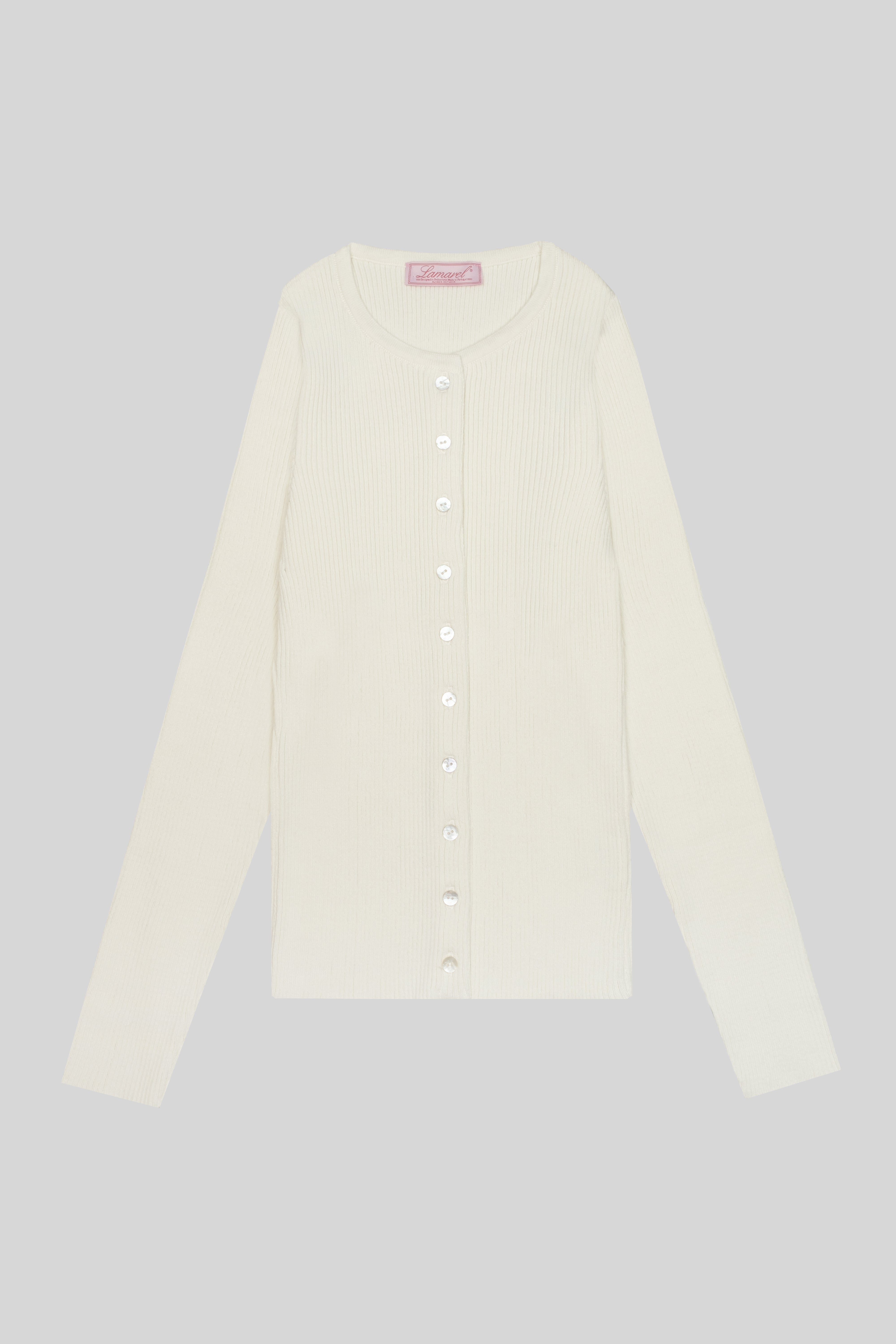 KNIT FITTED CARDIGAN