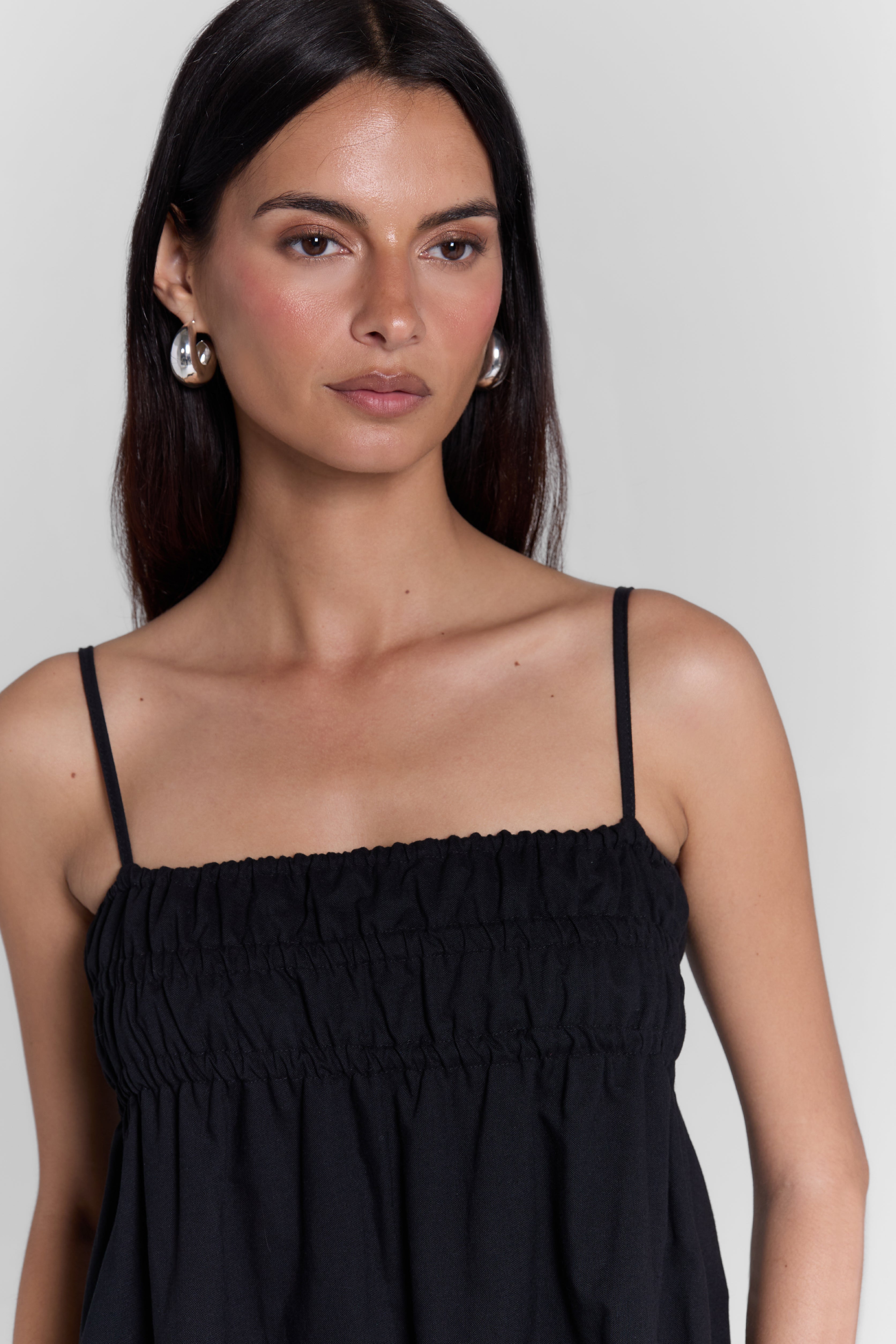 RUFFLED MAXI DRESS