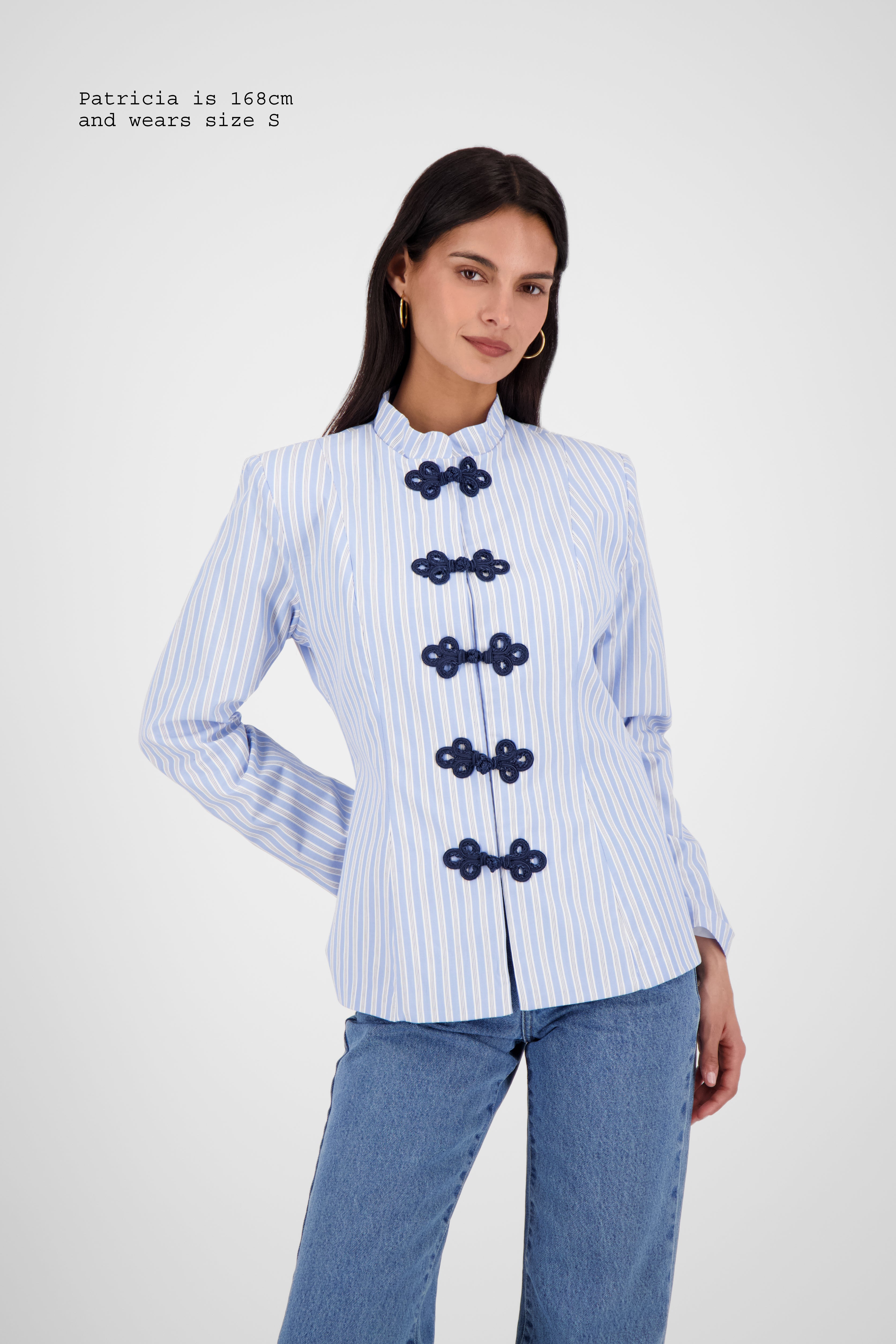 FITTED SHIRT WITH FASTENINGS