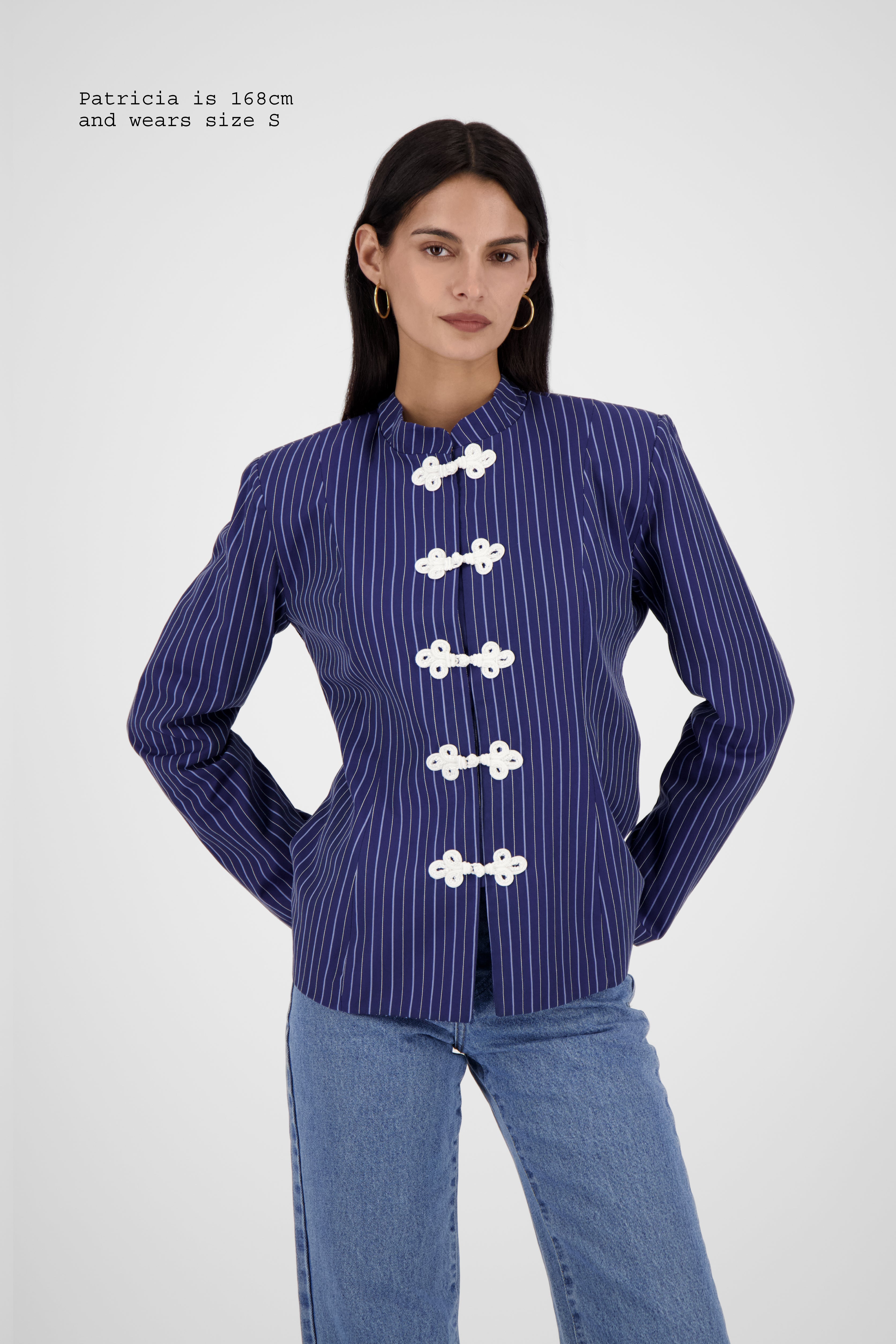 FITTED SHIRT WITH FASTENINGS