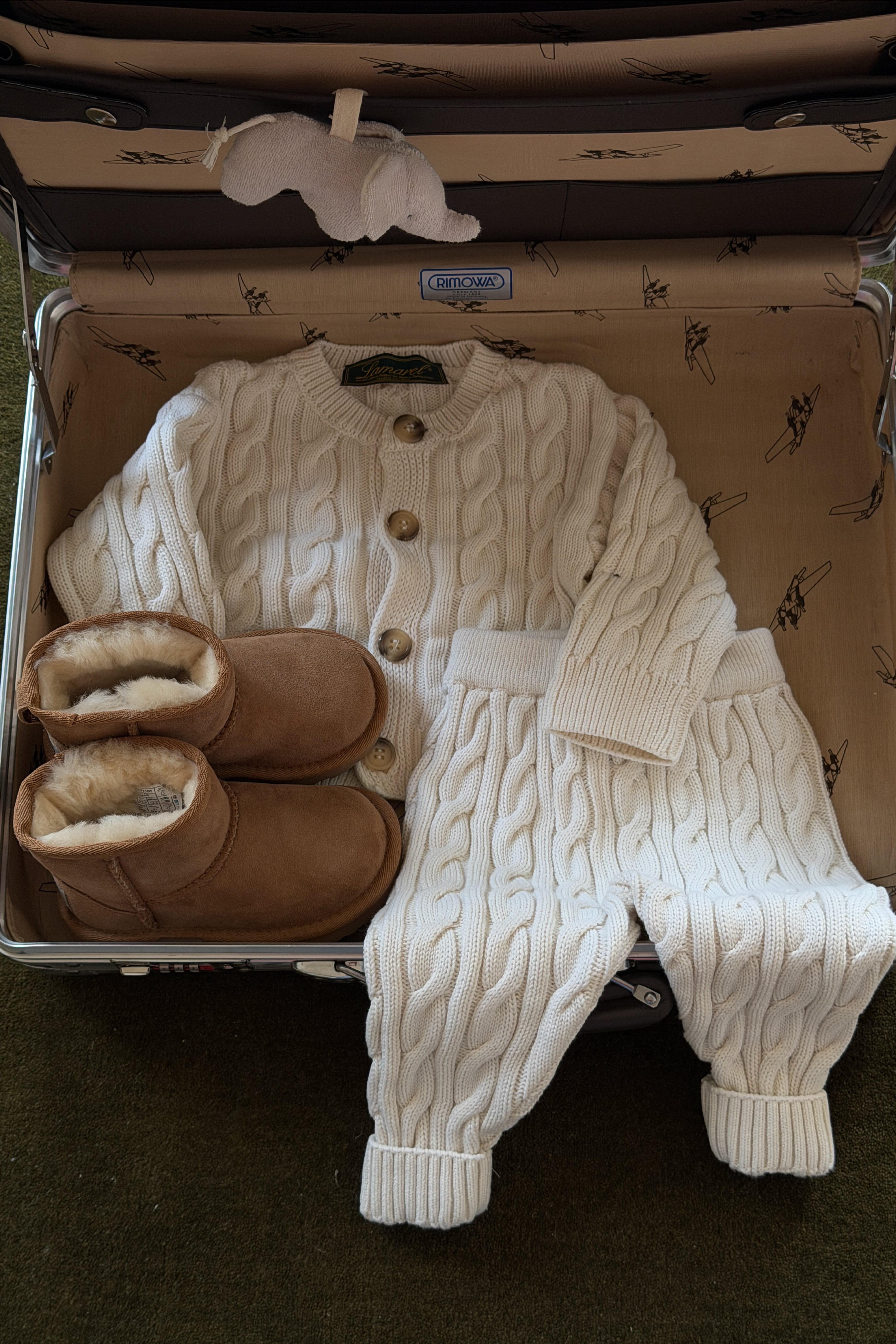 MINI CABLE-KNIT PANTS