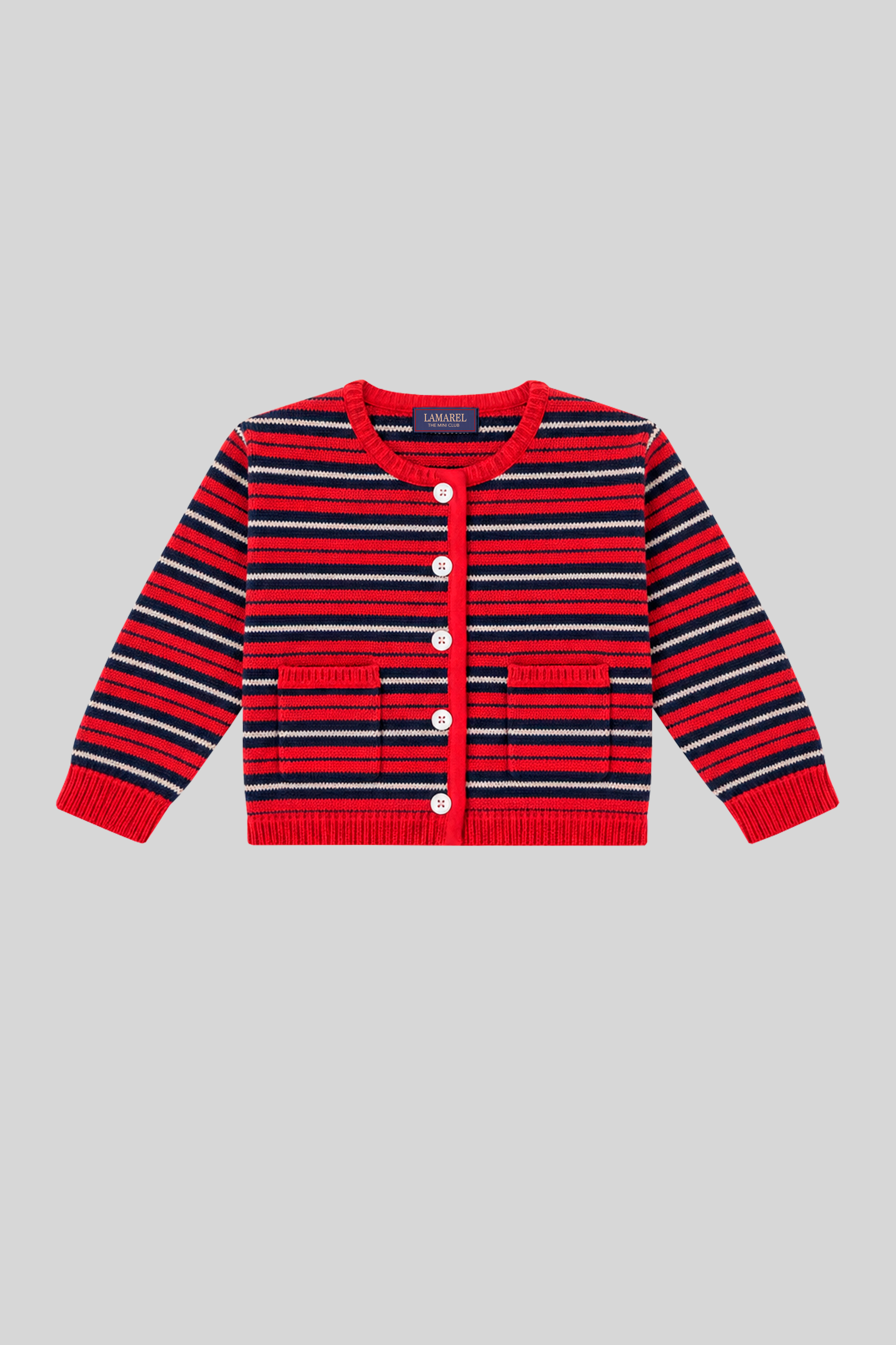 BABY STRIPED KNIT CARDIGAN
