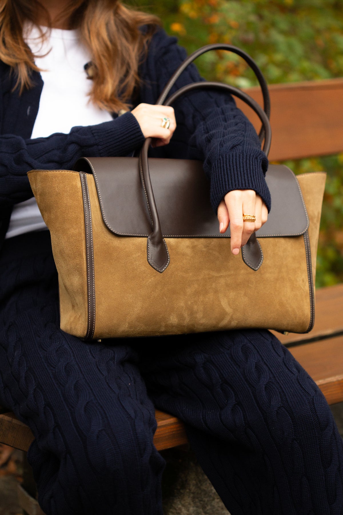 SUEDE BUSINESS BAG