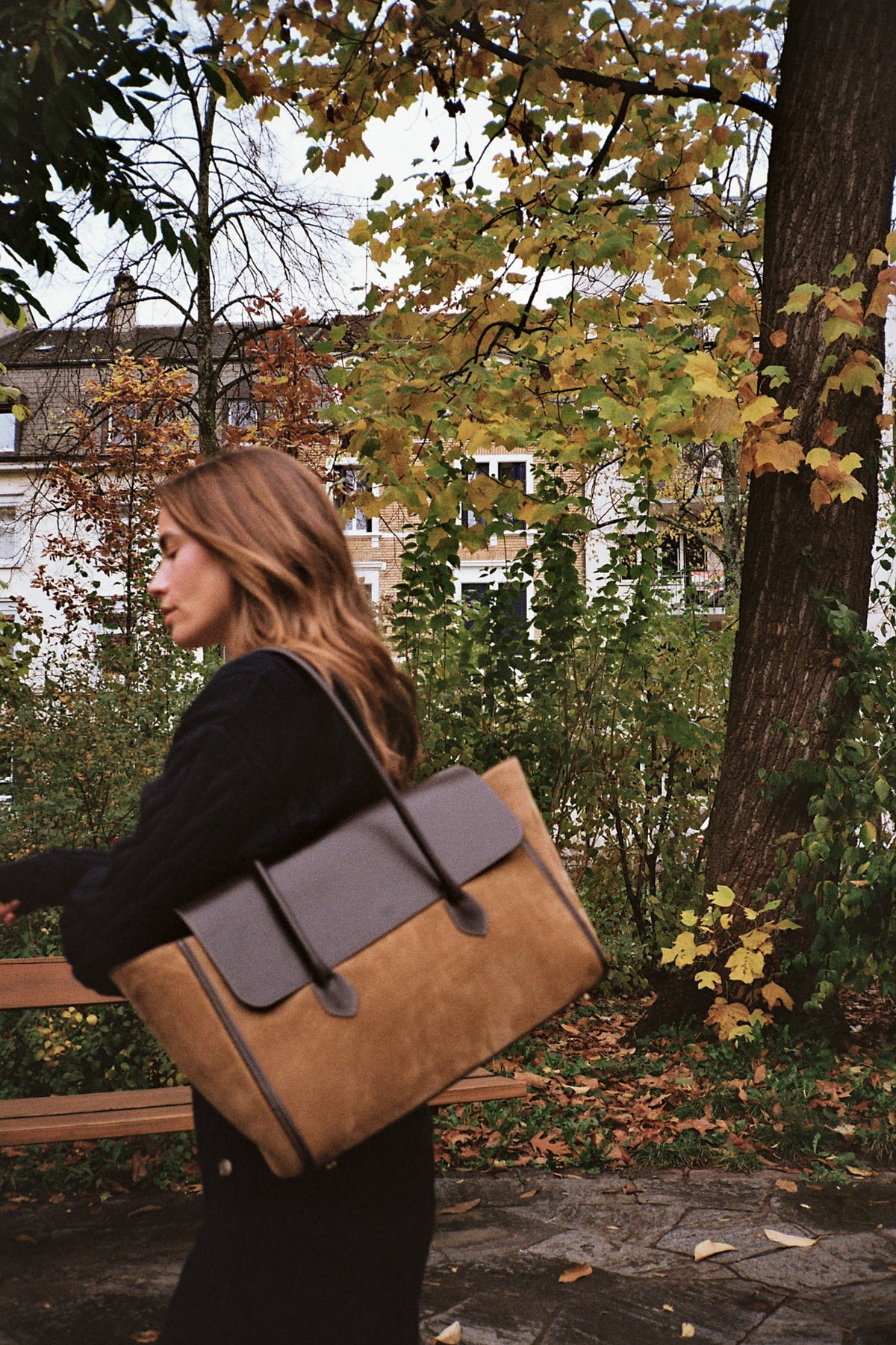 SUEDE BUSINESS BAG