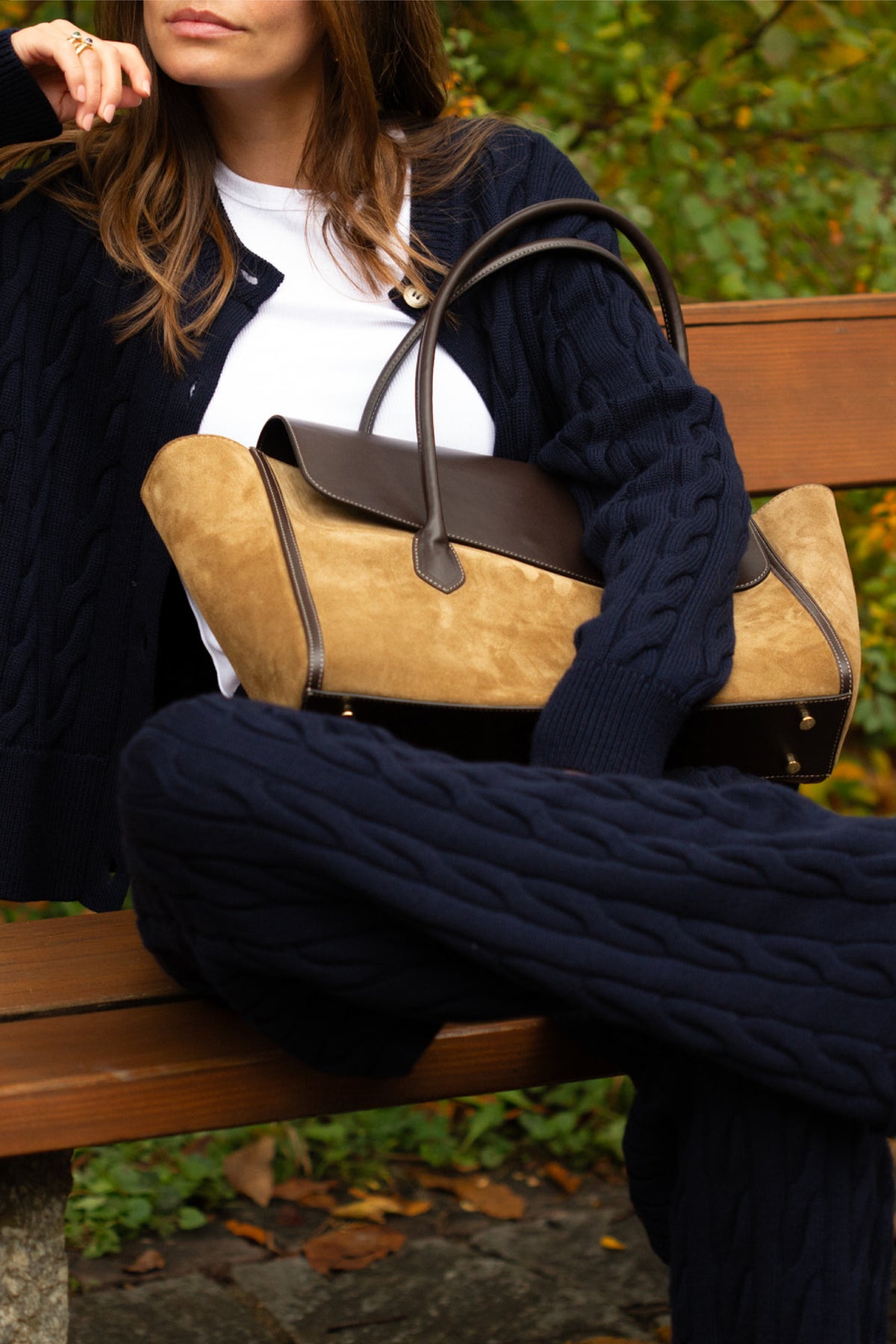 SUEDE BUSINESS BAG