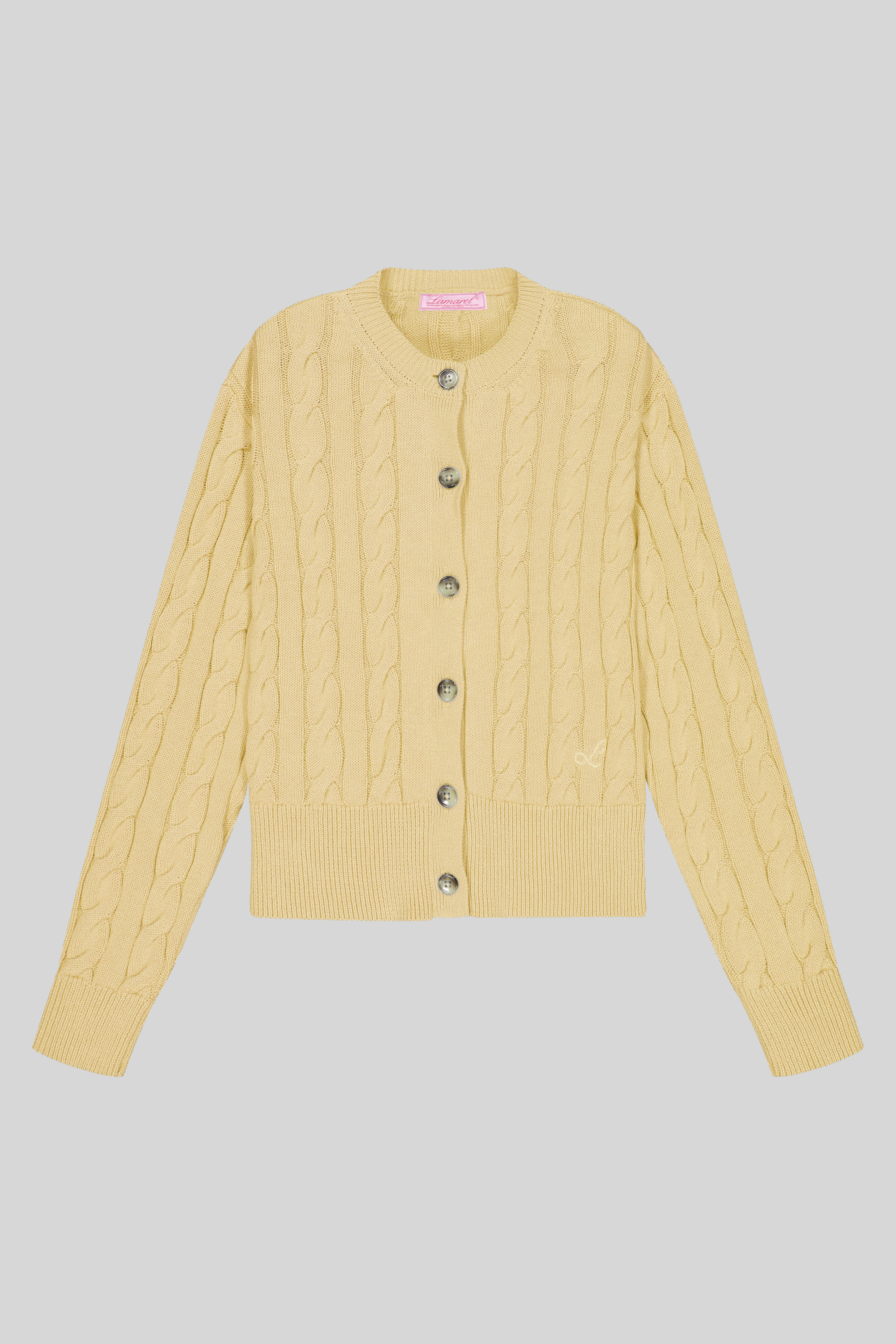 CABLE-KNIT CARDIGAN