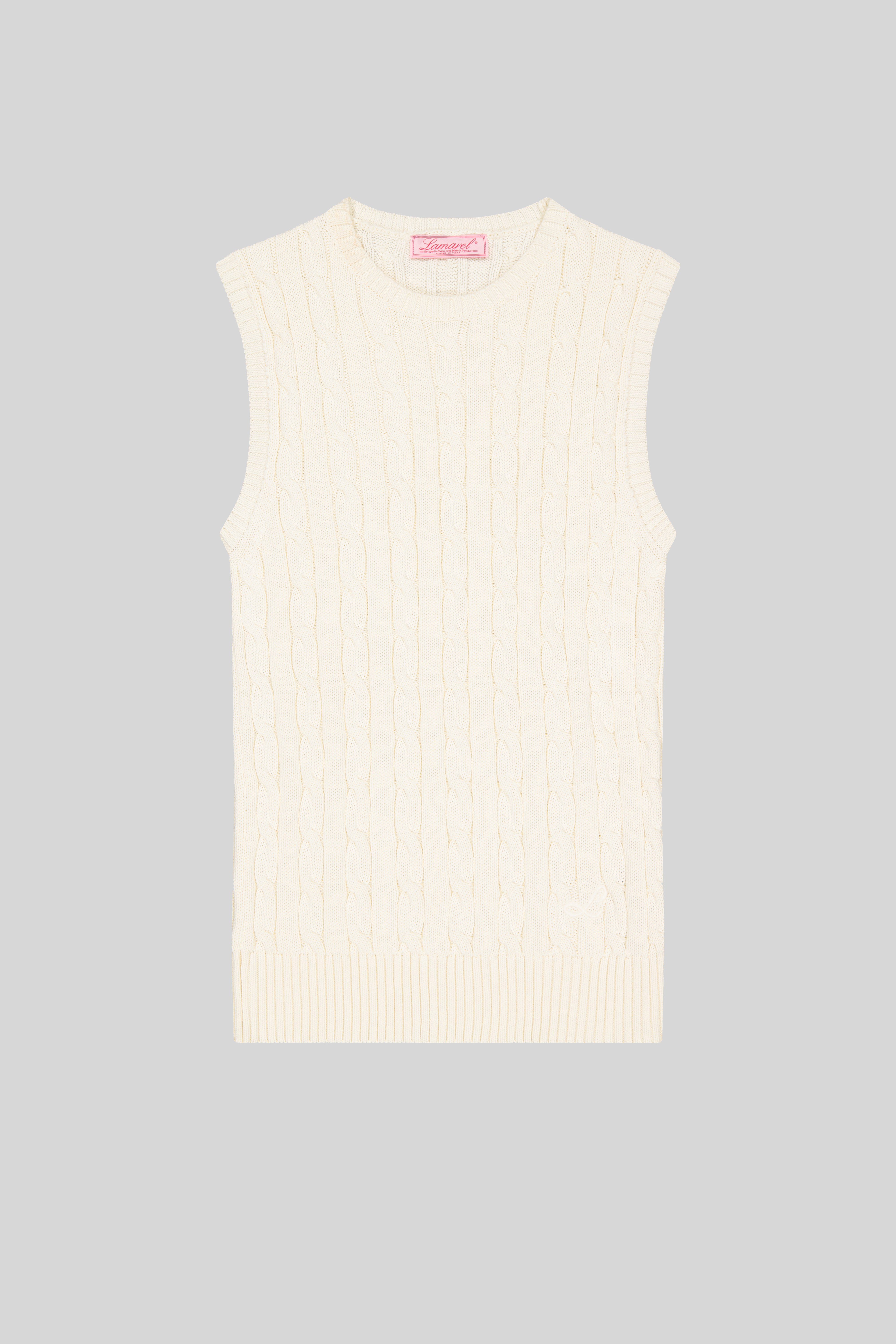 CABLE-KNIT TOP