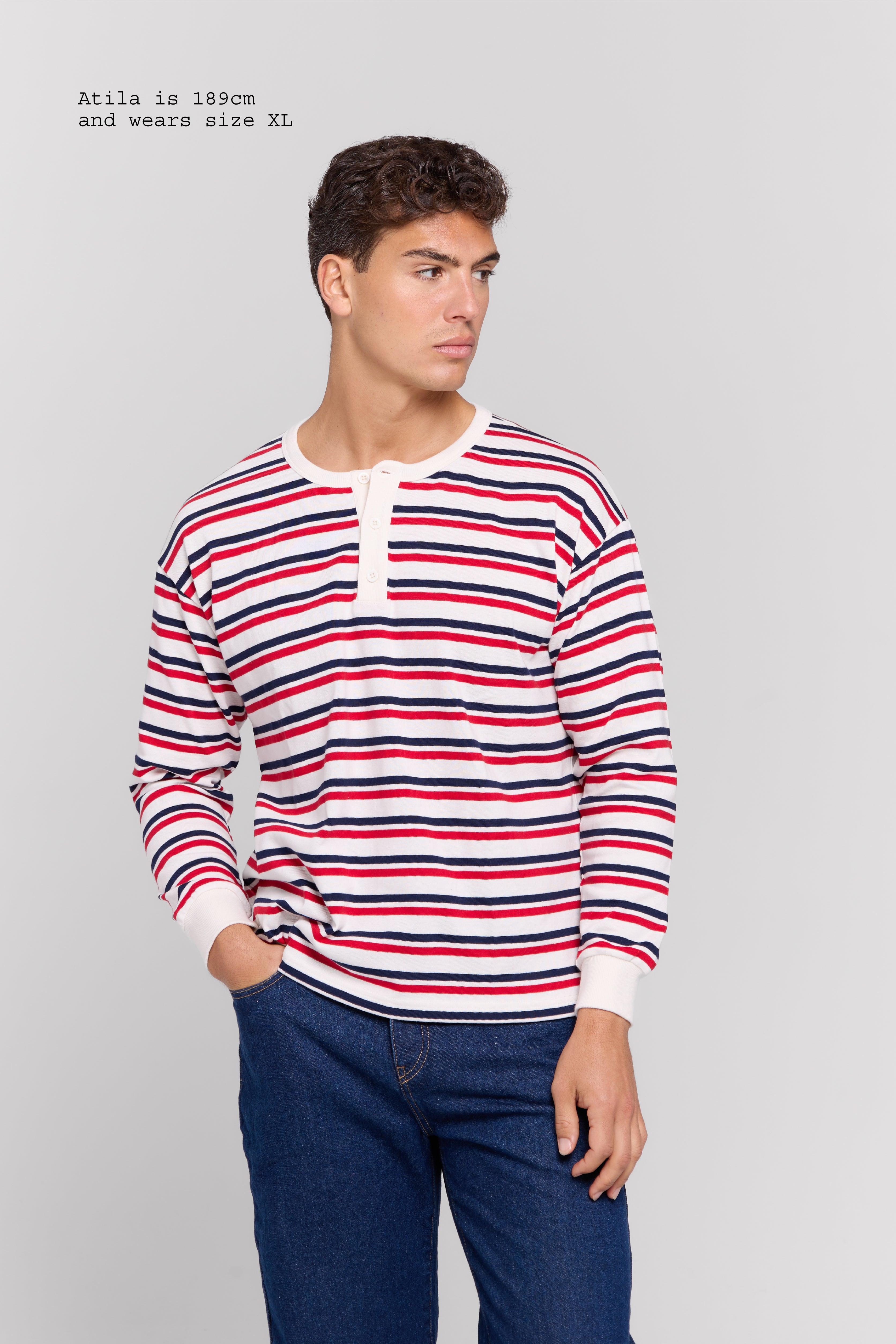 HENLEY LONG SLEEVE TOP MEN