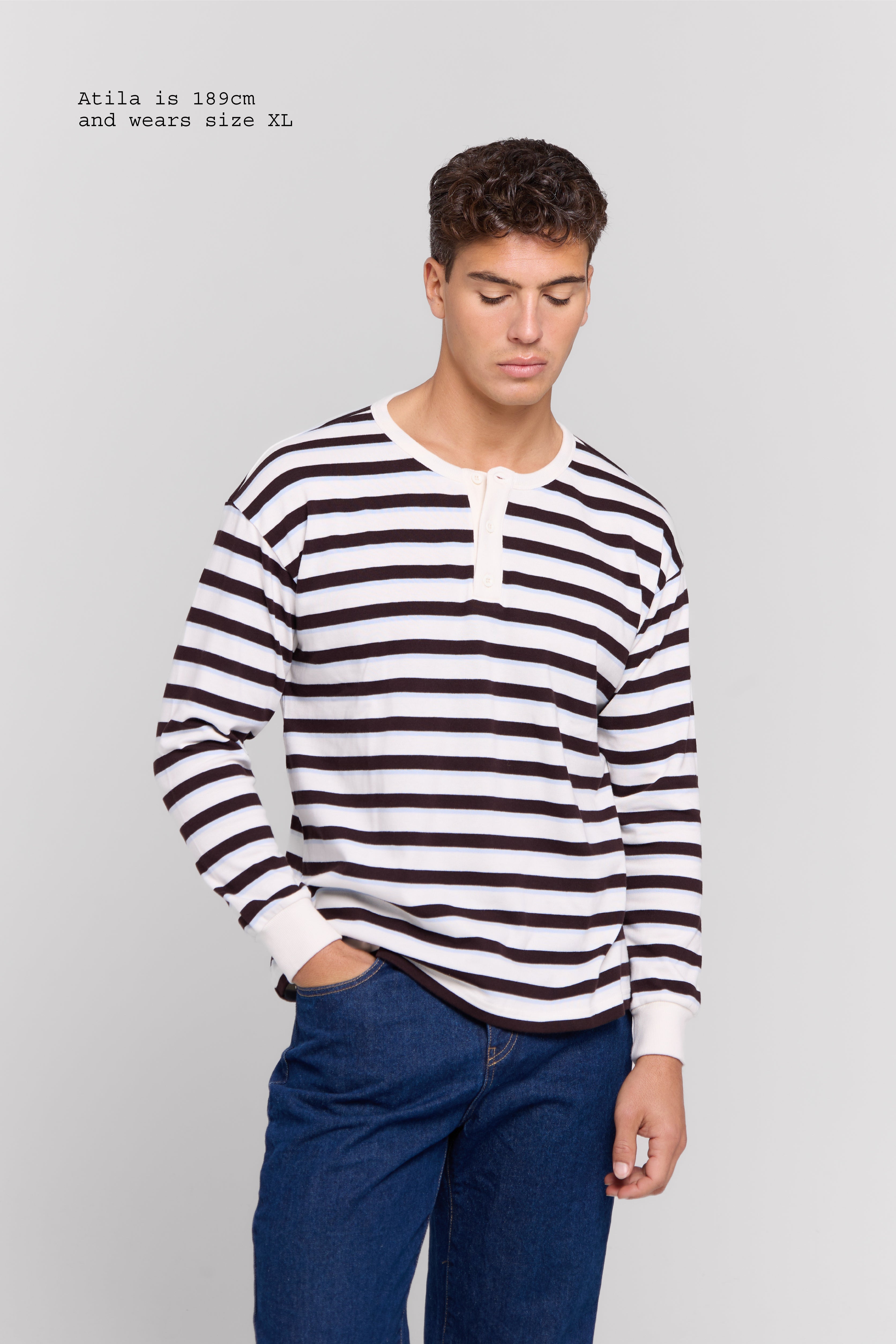 HENLEY LONG SLEEVE TOP MEN