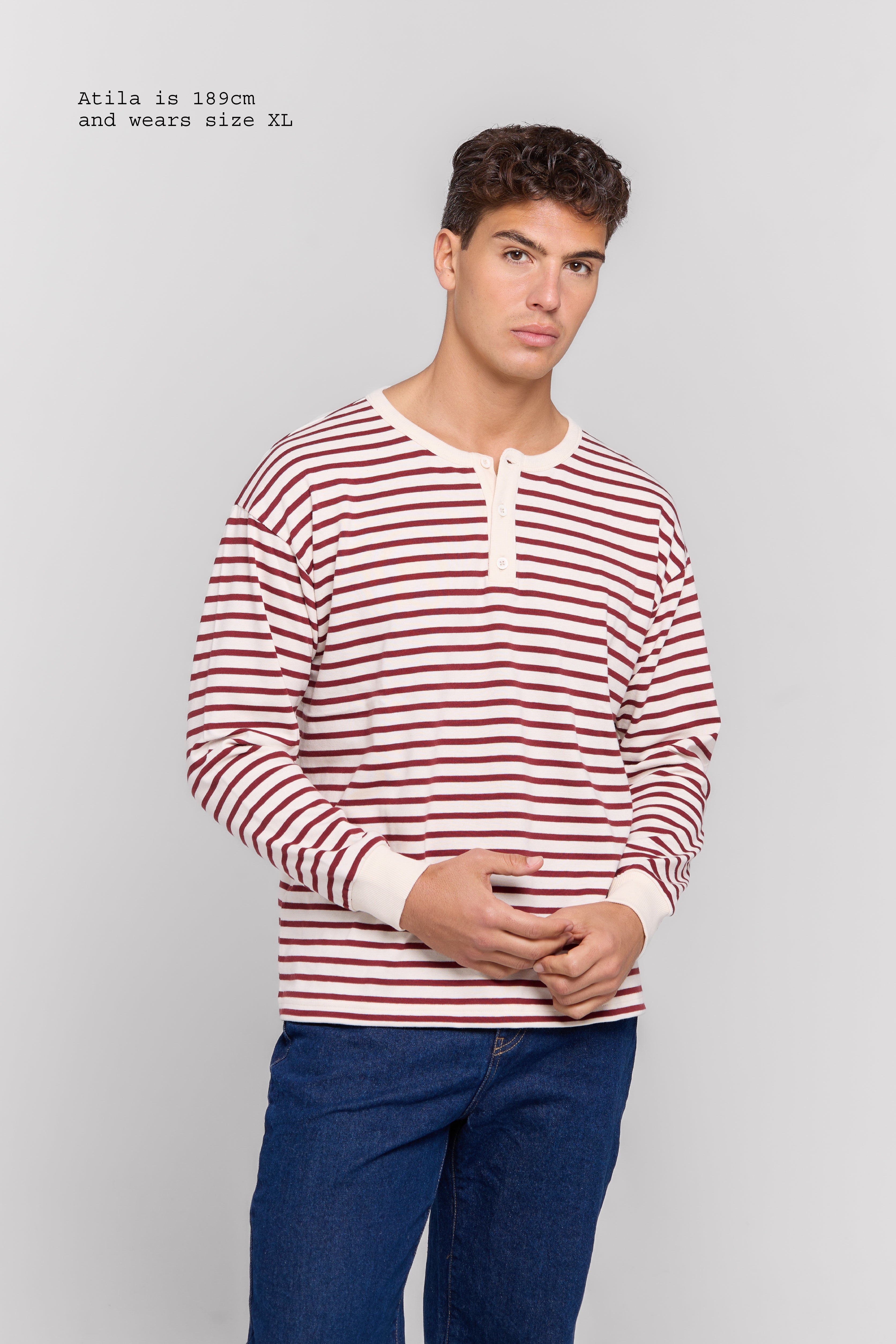 HENLEY LONG SLEEVE TOP MEN