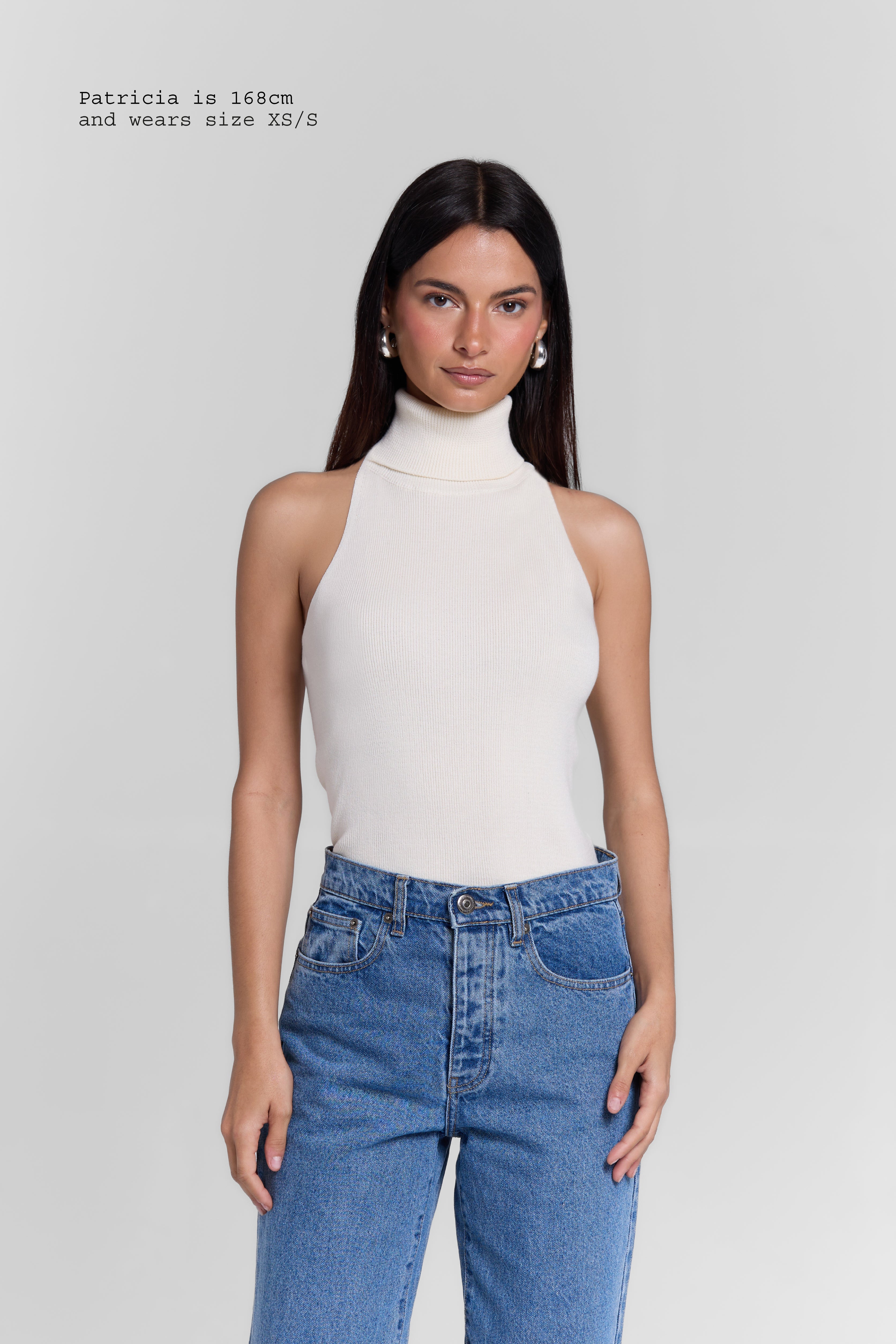 KNIT HIGH NECK TOP