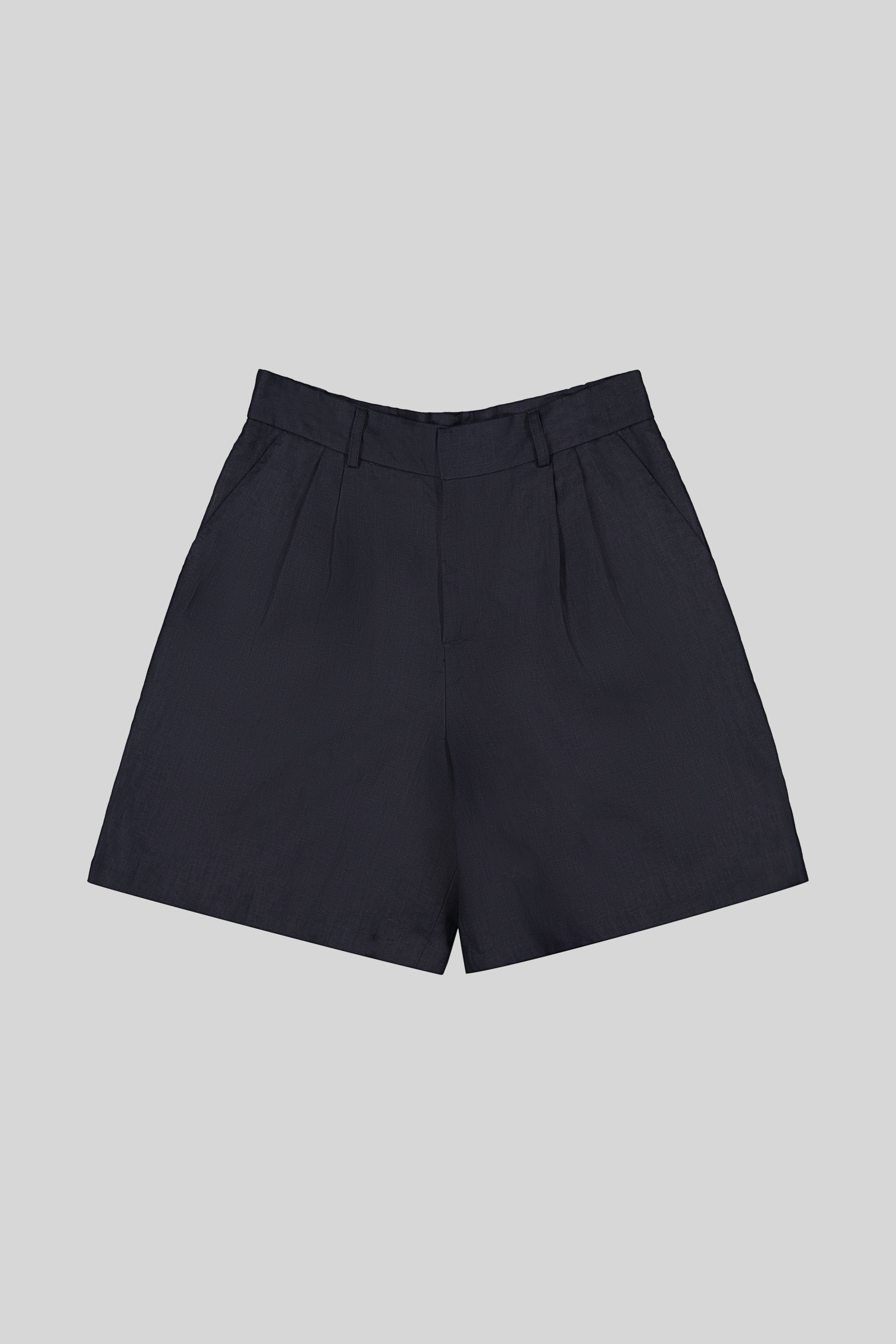 LINEN TAILORED SHORTS