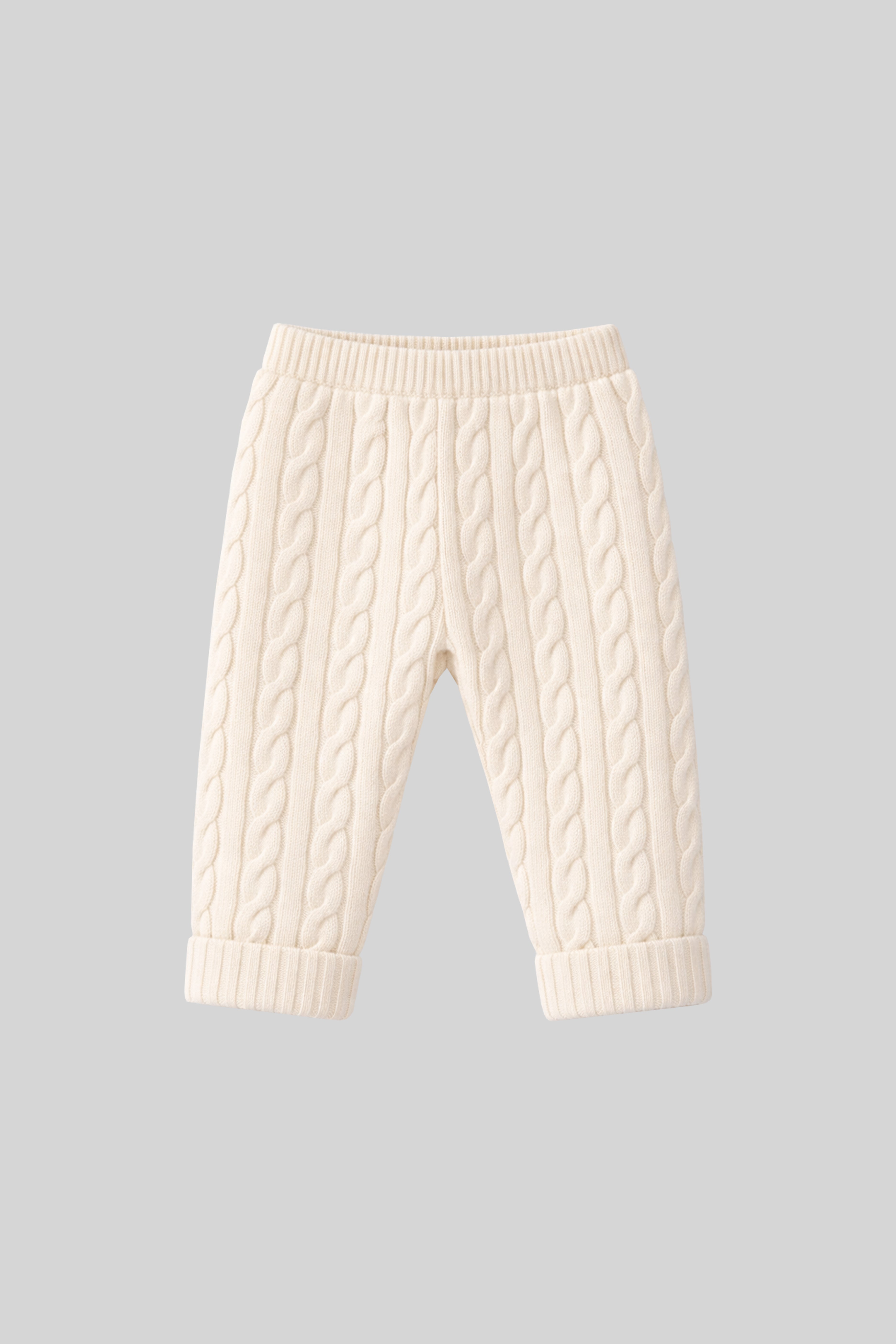 MINI CABLE-KNIT PANTS