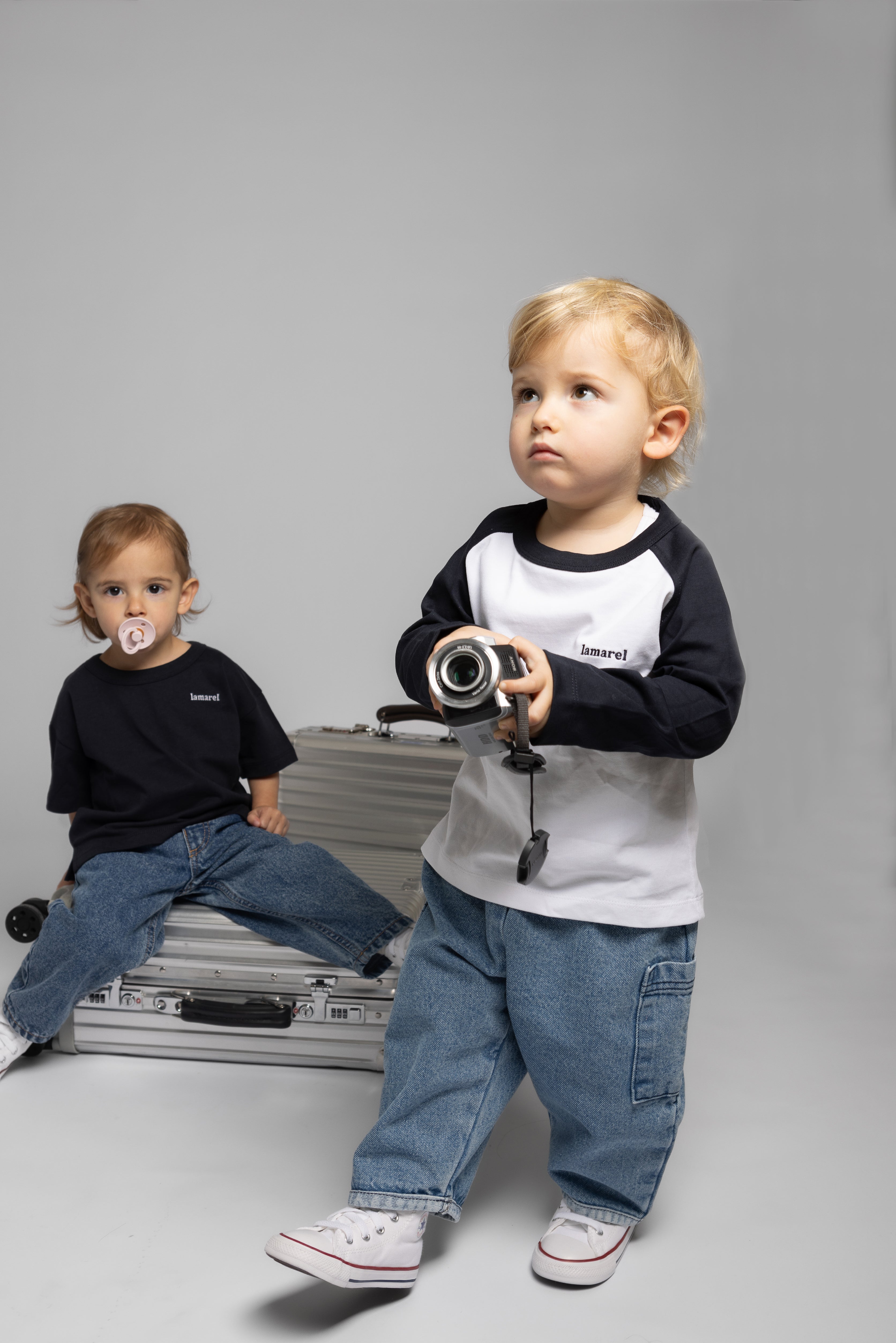 MINI BASEBALL T-SHIRT LOGO LONG SLEEVE