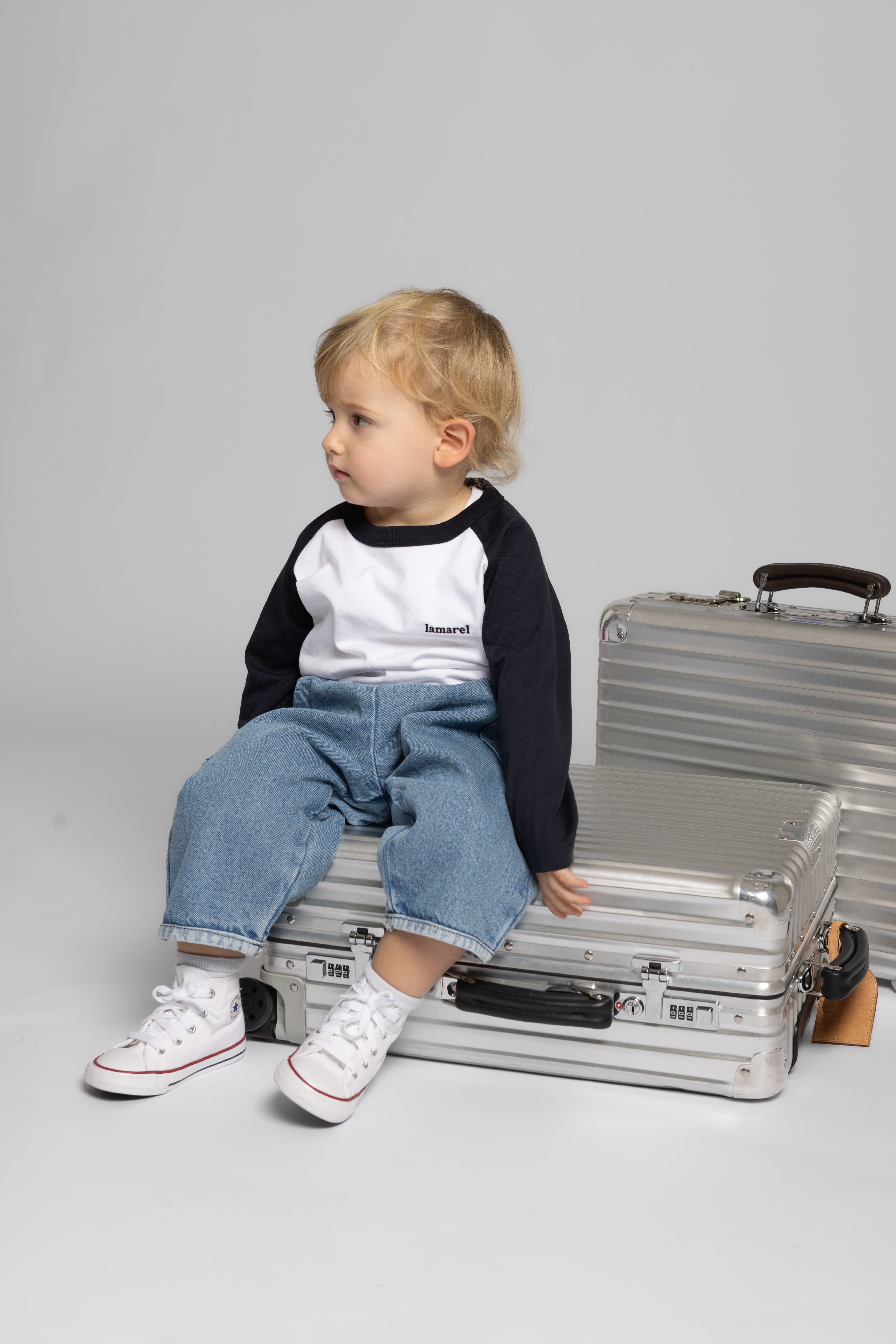 MINI BASEBALL T-SHIRT LOGO LONG SLEEVE