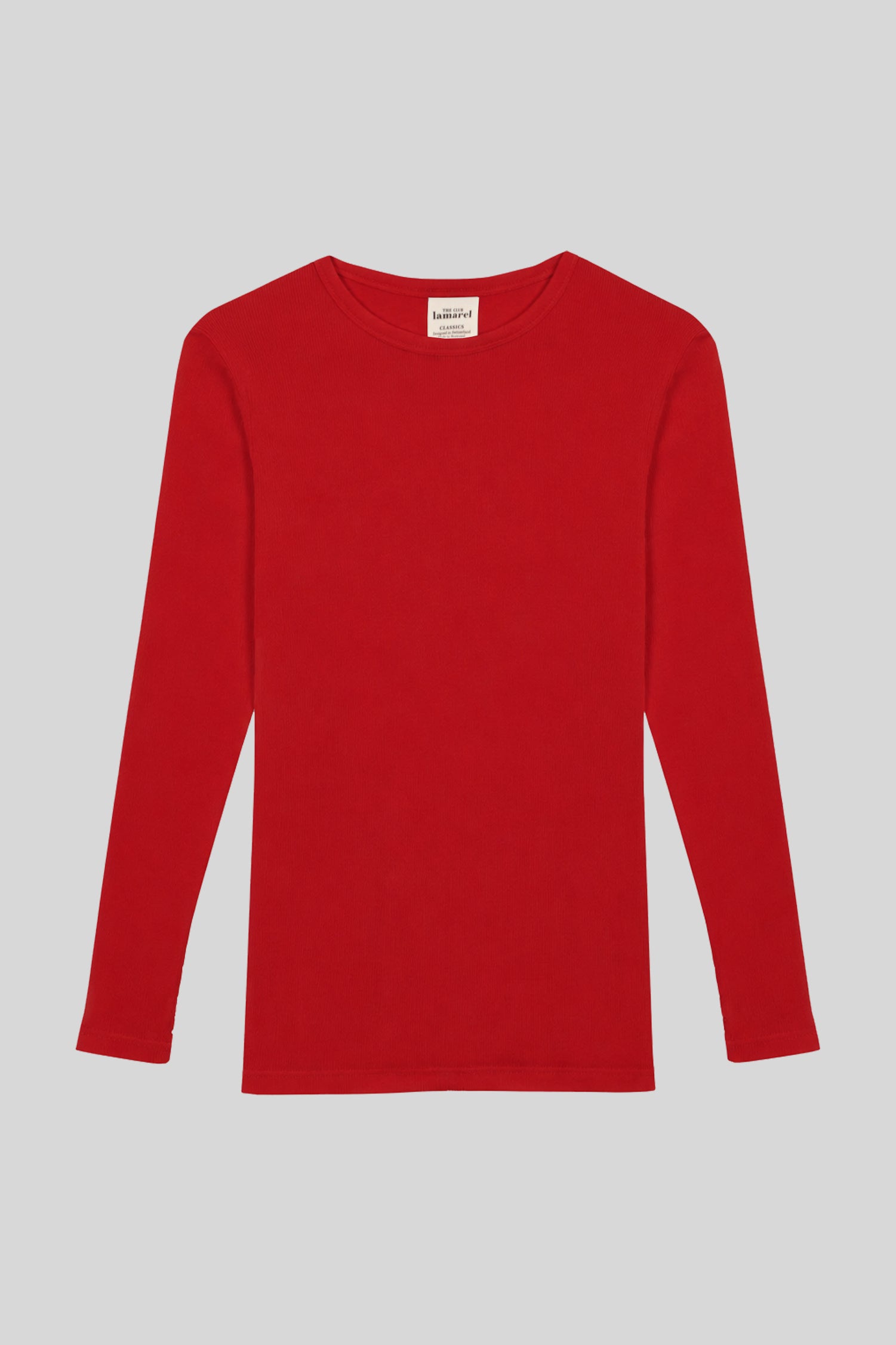 RIBBED LONG SLEEVE TOP