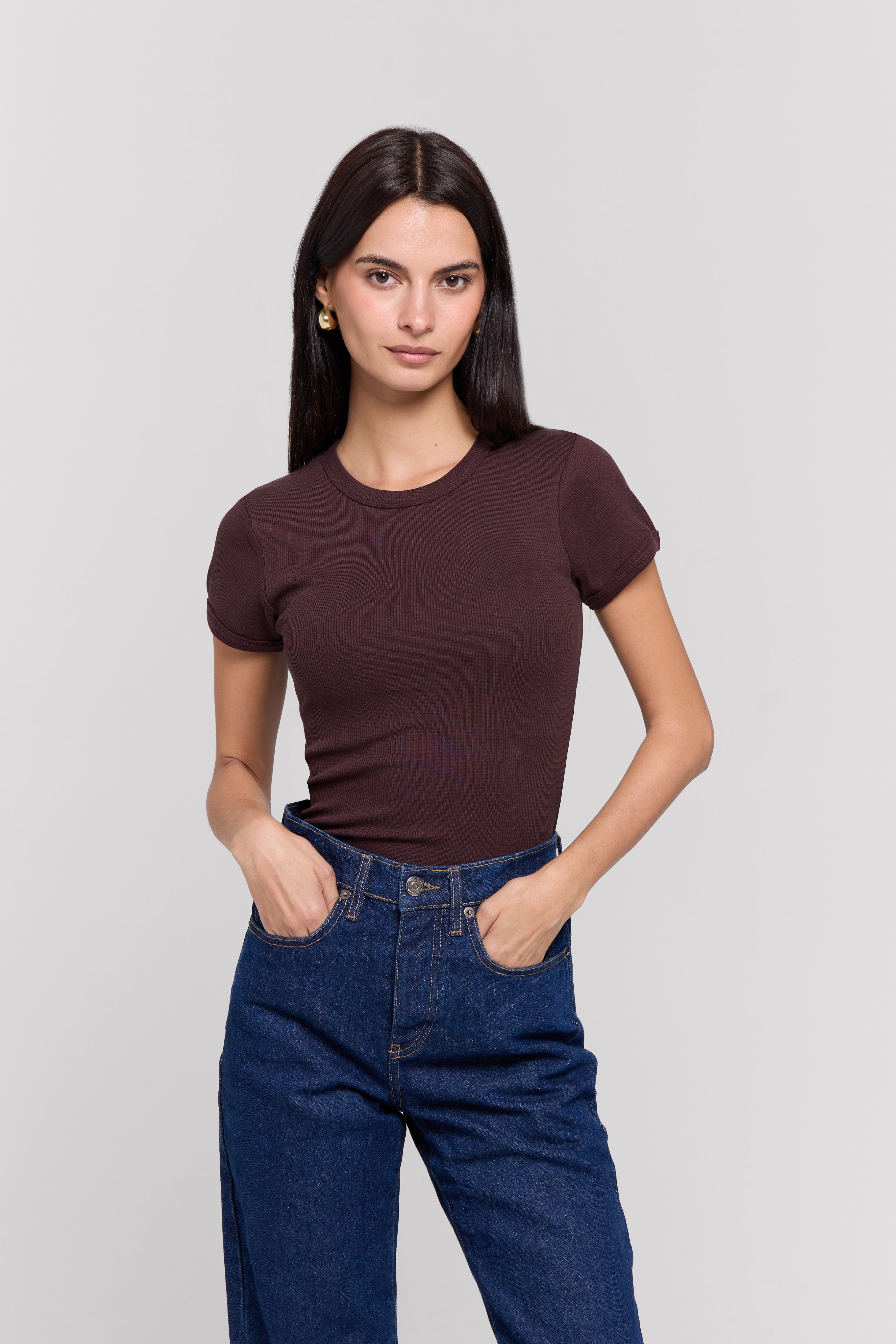 RIBBED T-SHIRT