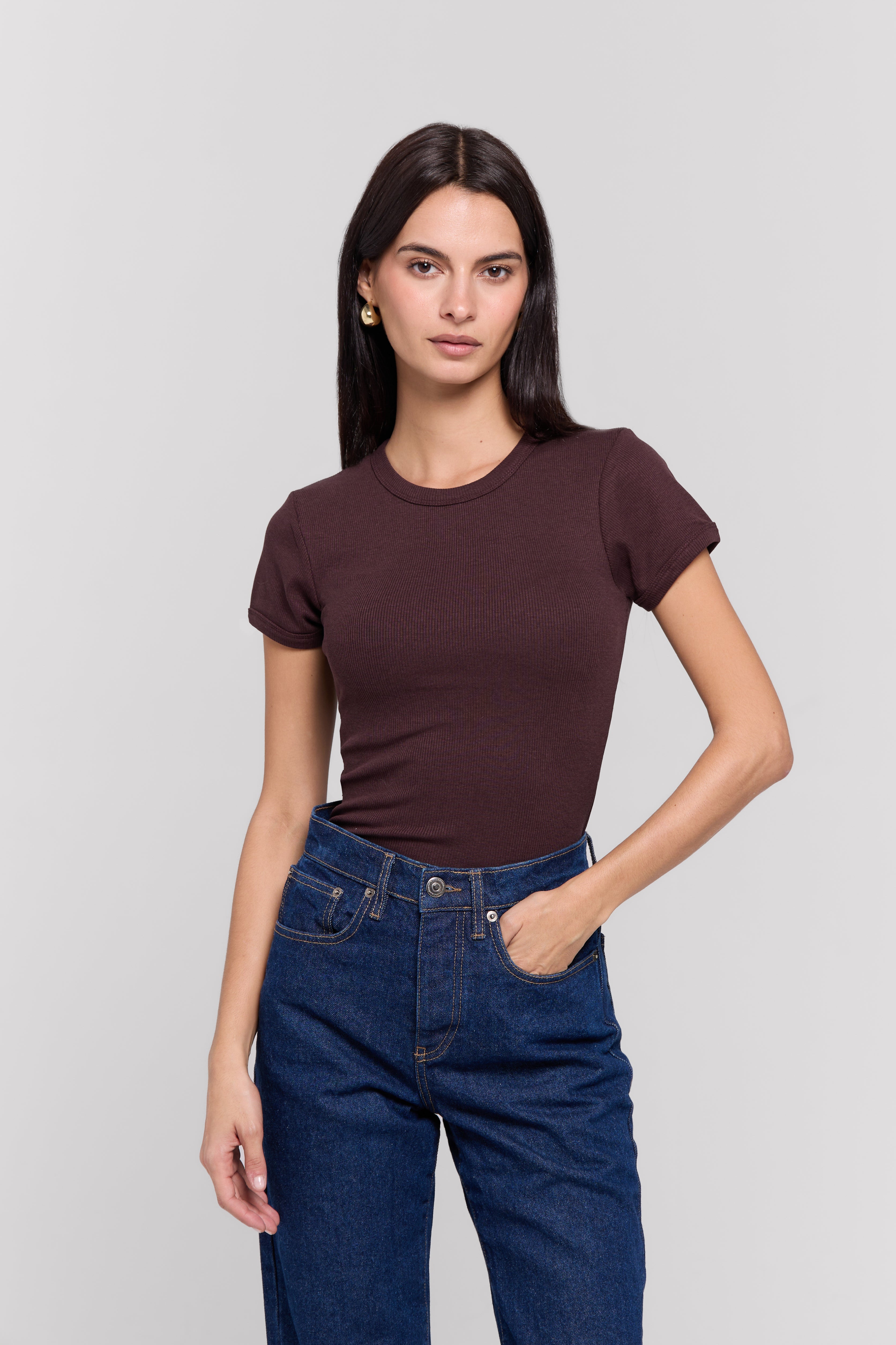 RIBBED T-SHIRT