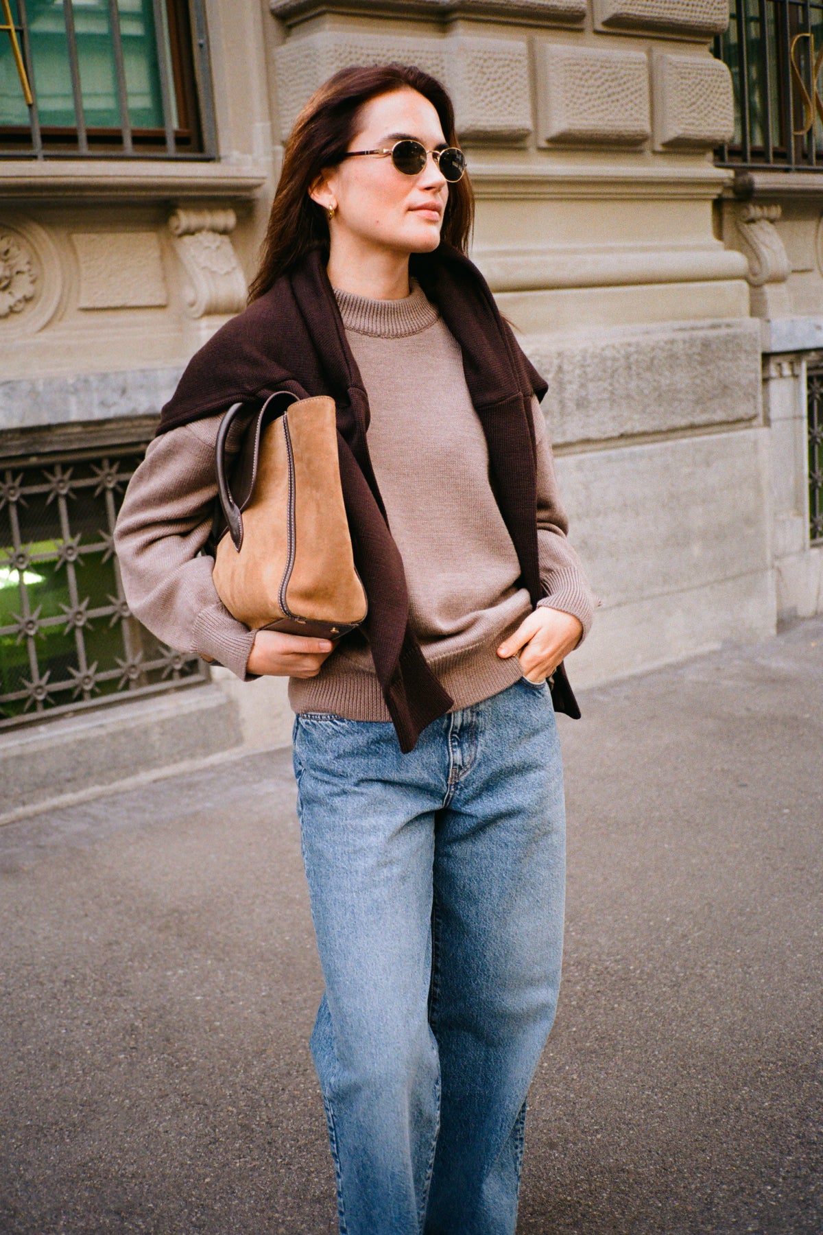 MERINO WOOL SLOUCHY SWEATER