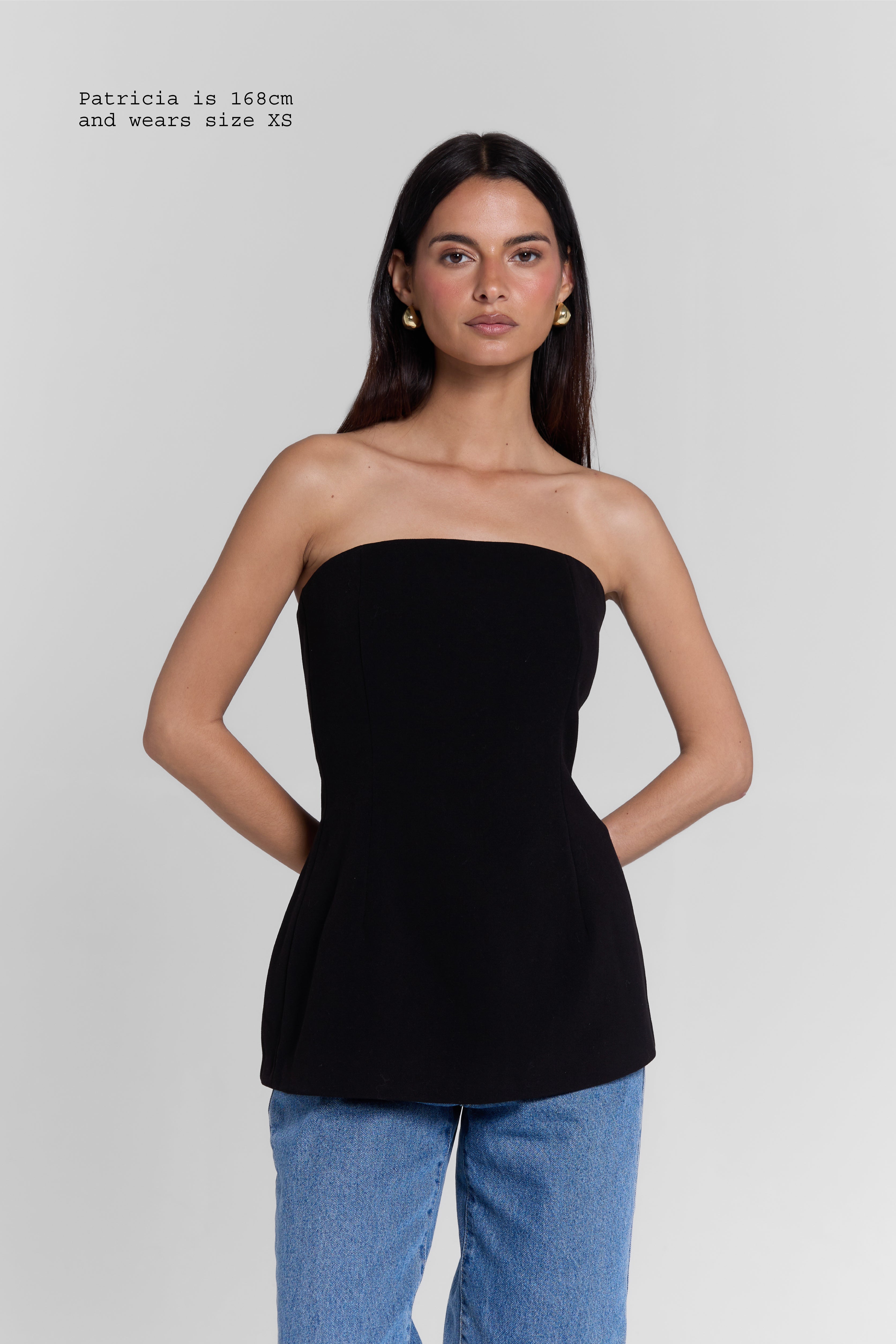 HOURGLASS BANDEAU TOP