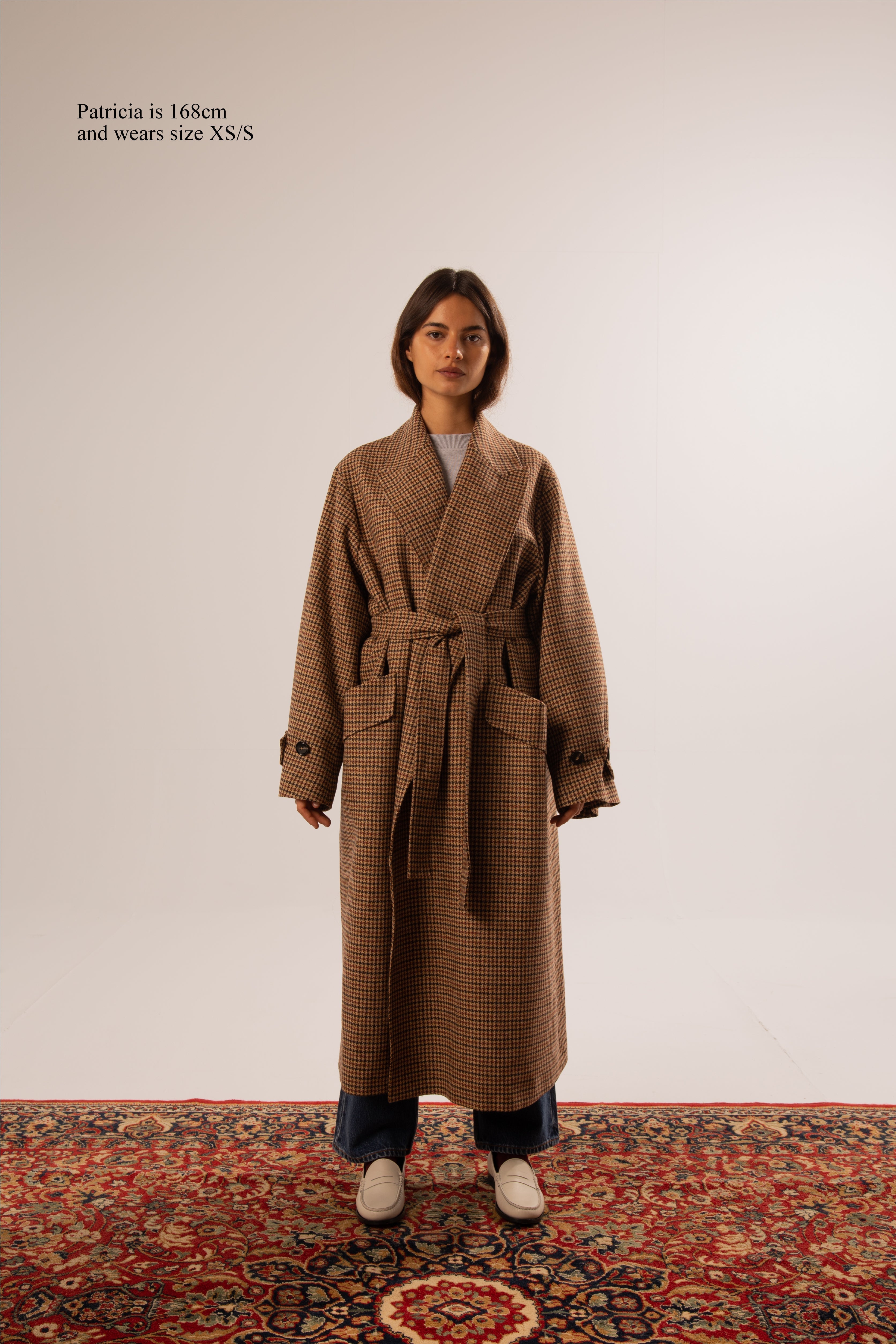 WRAP COAT WOOL