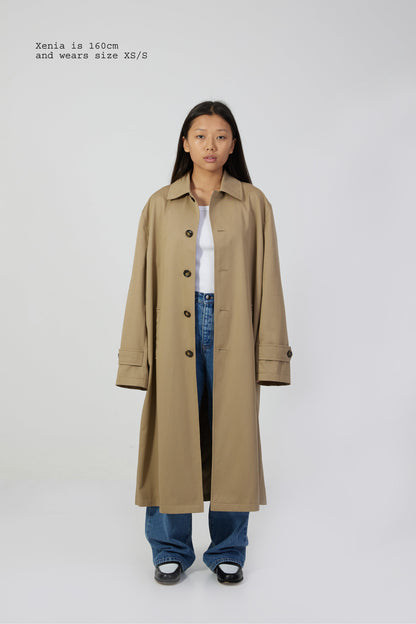 KHAKI TRENCH COAT